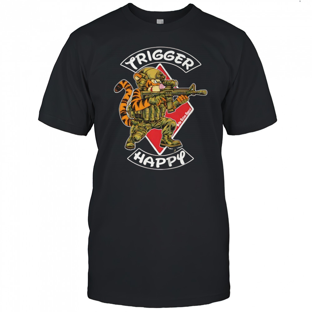 Trigger Happy Tiger graphic shirt